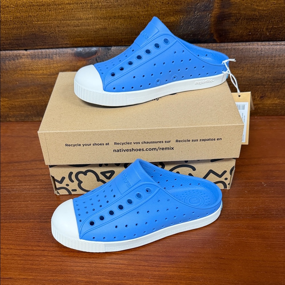 Native Kids Blue Slip-On Clogs - Picture 2 of 5